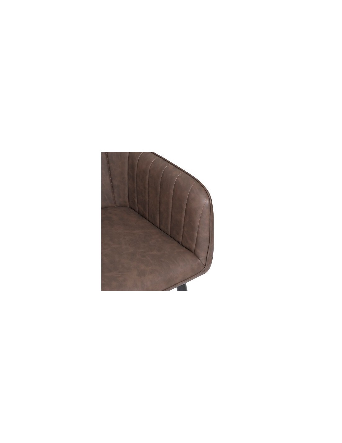 Poltrona da pranzo, Visoca, marrone, acciaio, 61,5x57x83 cm, stile moderno