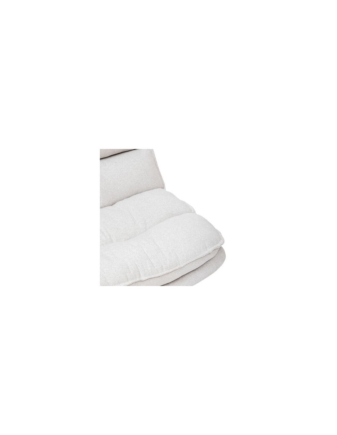 Poltrona girevole Harper, piede metallo bianco, gris perle, 360°, 64x74,5x87 cm