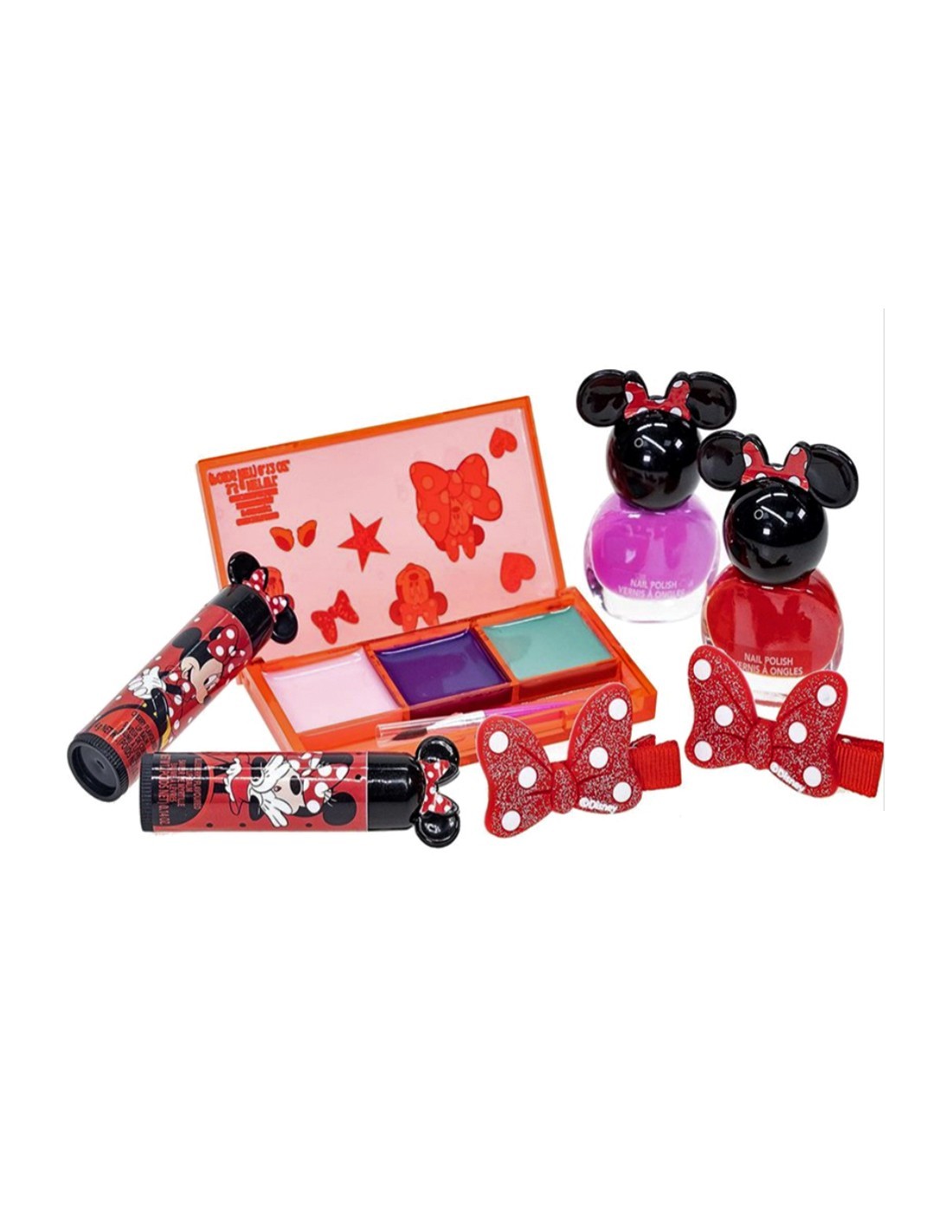Minnie MB1344GA, zainetto con trucchi, make-up gioco bambini, dai 3 anni, rosa, portatile, con accessori, sicuro