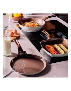 Grill Quadra 28x28 cm Tognana Sintonia in Alluminio Riciclato – Antiaderente PFAS Free, per Induzione