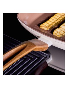 Grill Quadra 28x28 cm Tognana Sintonia in Alluminio Riciclato – Antiaderente PFAS Free, per Induzione