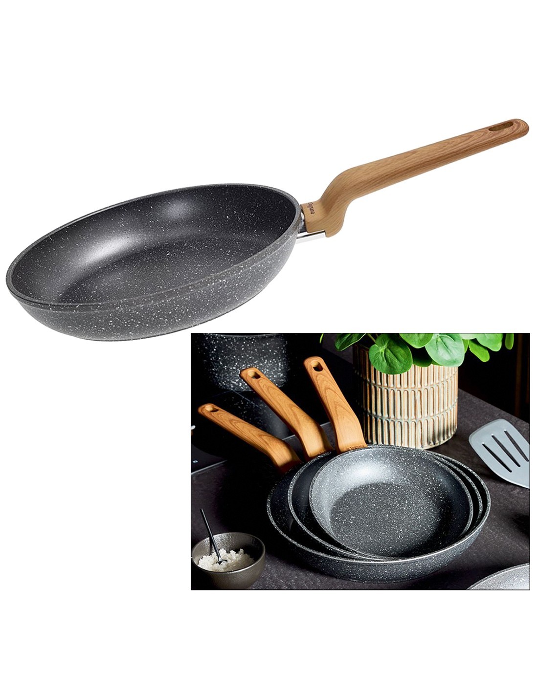 Padella 1 manico 32 cm Forged Wild Stone Tognana