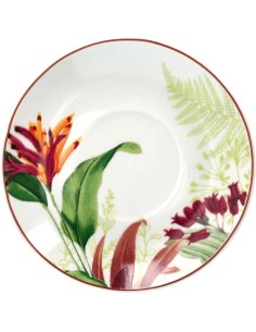 Tognana Tropicalia Set 6 Tazze Caffè con Piatto Multicolor