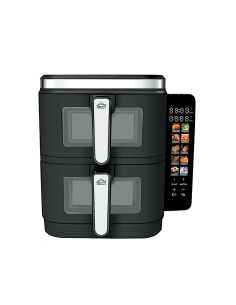 Friggitrice ad Aria, DCG FR4611D, 11 litri, 2 cestelli da 5,5L, doppio display LED, 10 programmi
