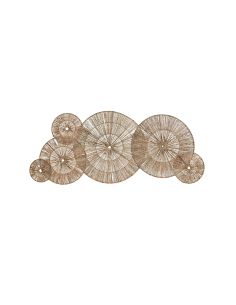 DECORAZIONE PARETE DP219243 IUTA/METALLO 116X46CM