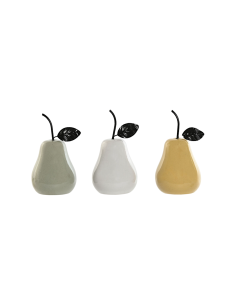 FIGURA PERA DH217325 PORCELLANA ASSORTITO 11X19CM