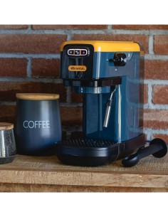 Ariete macchina caffè espresso Mango Yellow, 15 bar, per cialde e polvere, cappuccini cremosi, design colorato e vivace