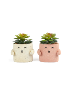 PIANTINA 26104 VASETTO HUG CEMENTO ASSORTITO 12X8X14CM