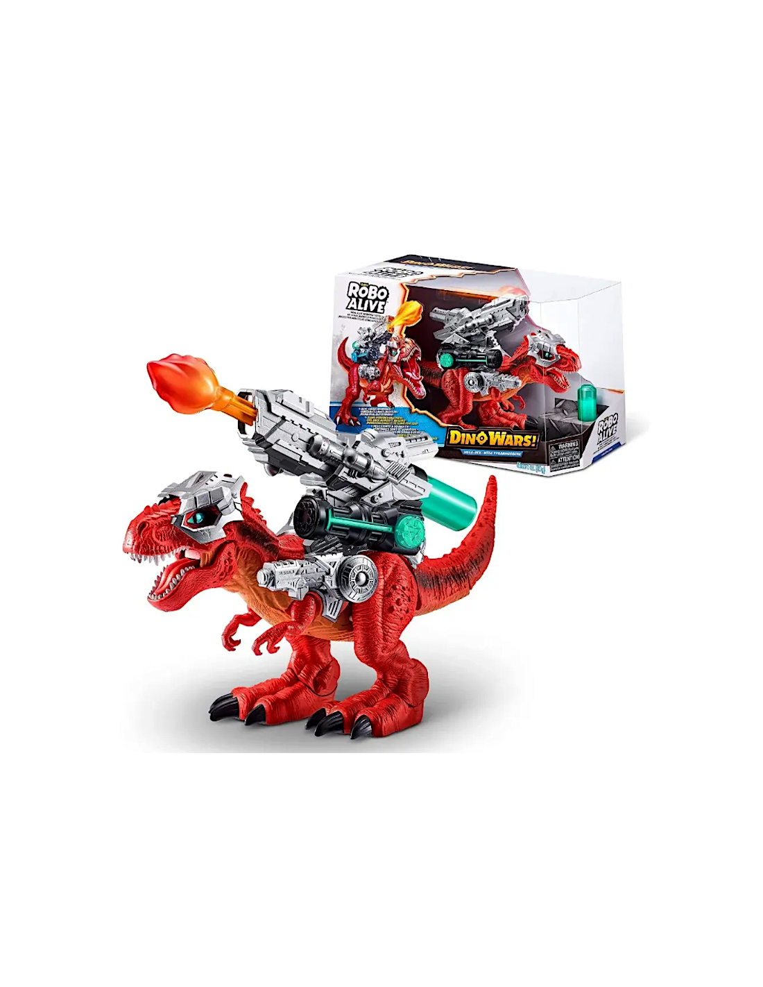 ROBO ALIVE  DINO WARS MEGA-REX 71101 DINOSAURO ROBOT LUCI,SUONO, MOVIMENTO REALISTICO, BAMBINI + 3 ANNI