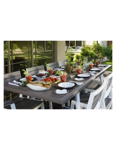 TAVOLO HARMONY ANTRACITE/BIANCO 162/241X100CM ALLUNGABILE