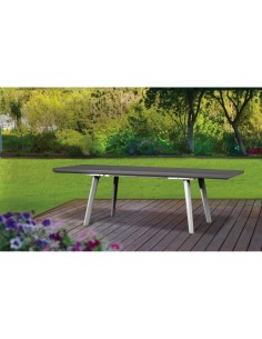 TAVOLO HARMONY ANTRACITE/BIANCO 162/241X100CM ALLUNGABILE