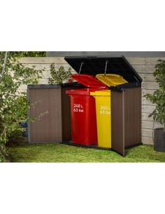 BAULE PORTATTREZZI DARWIN RESINA 140X80X120CM MARRONE