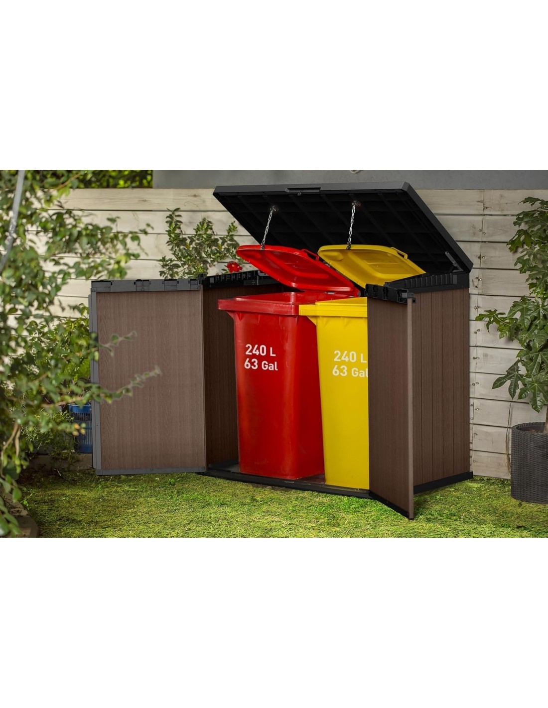 BAULE PORTATTREZZI DARWIN RESINA 140X80X120CM MARRONE