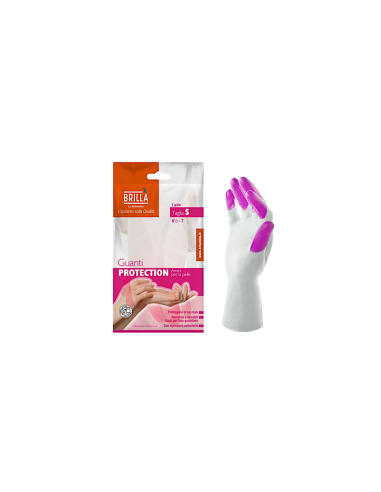 COPPIA GUANTI PROTECTION TAGLIA S PVC