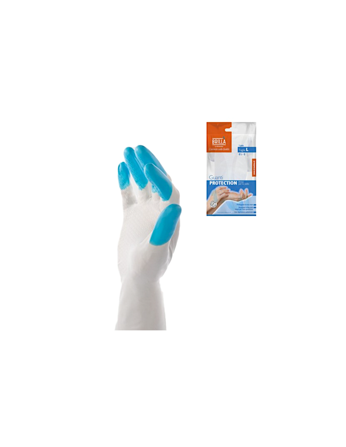 COPPIA GUANTI PROTECTION TAGLIA L PVC