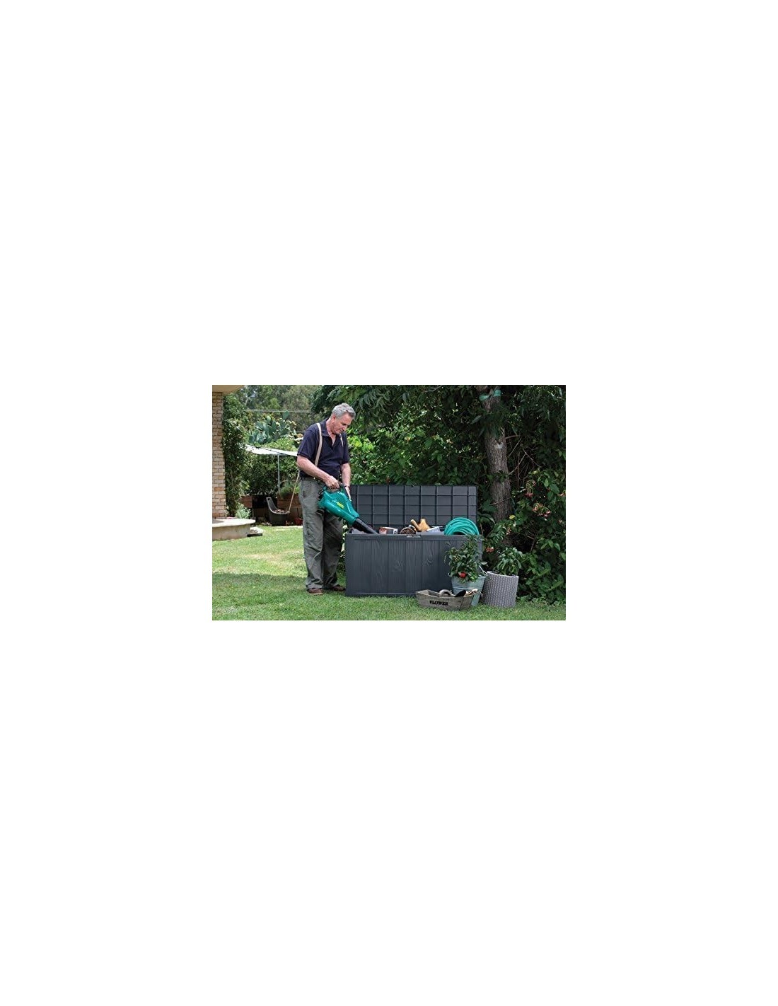 BAULE CONTENITORE SHERWOOD MARRONE 117X45X57CM