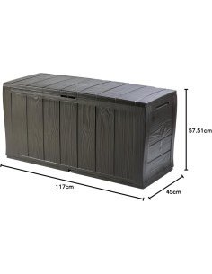 BAULE CONTENITORE SHERWOOD MARRONE 117X45X57CM
