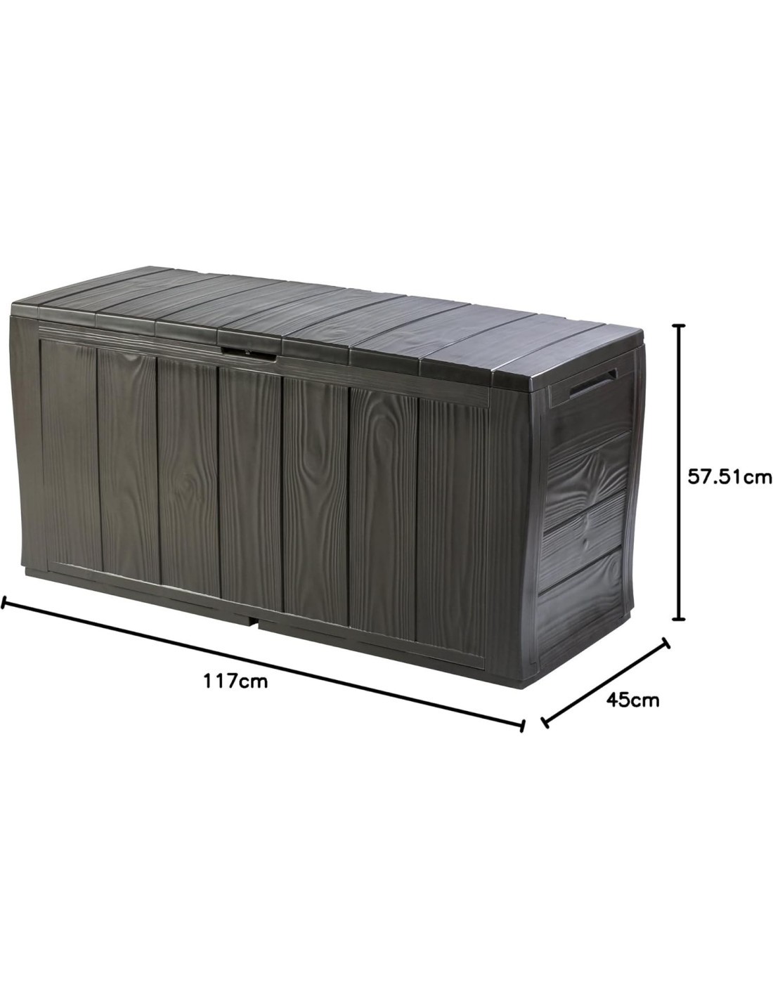 BAULE CONTENITORE SHERWOOD MARRONE 117X45X57CM