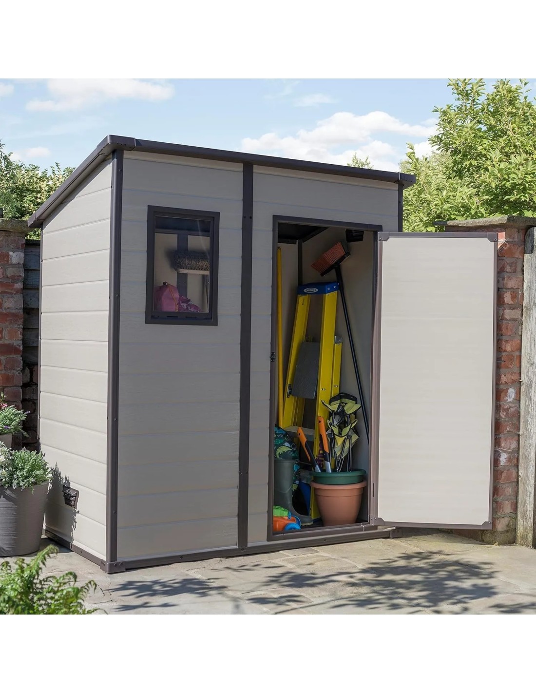 CASETTA DA GIARDINO MANOR PENT 6X4 BEIGE
