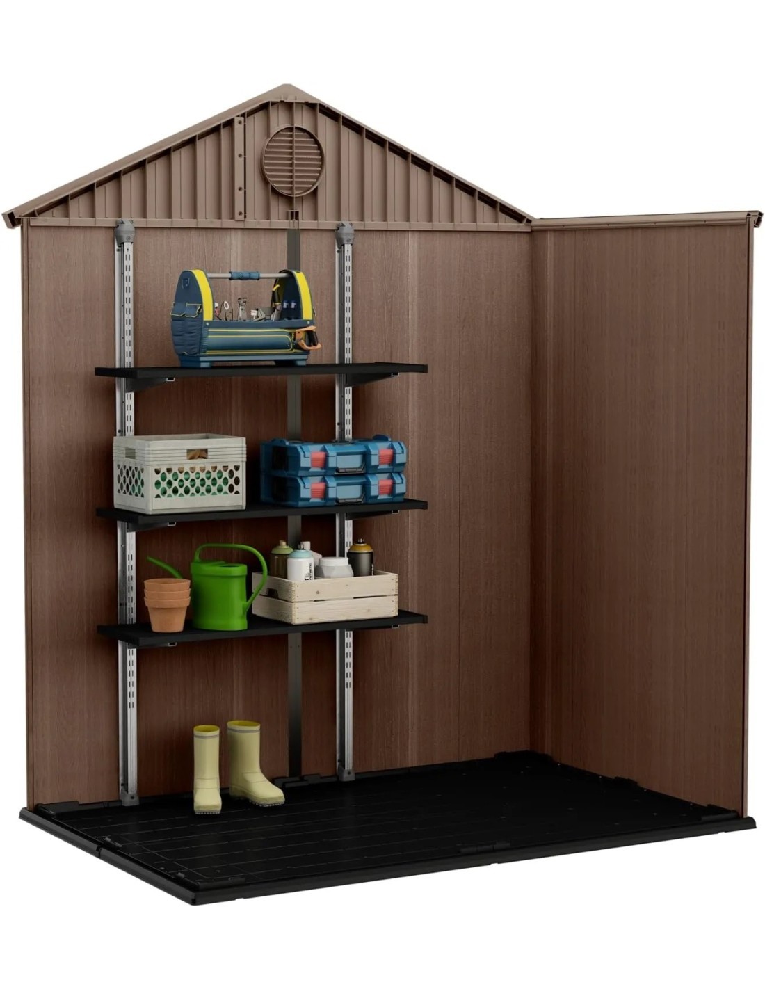 CASETTA DA GIARDINO DARWIN 6X4 EFFETTO LEGNO