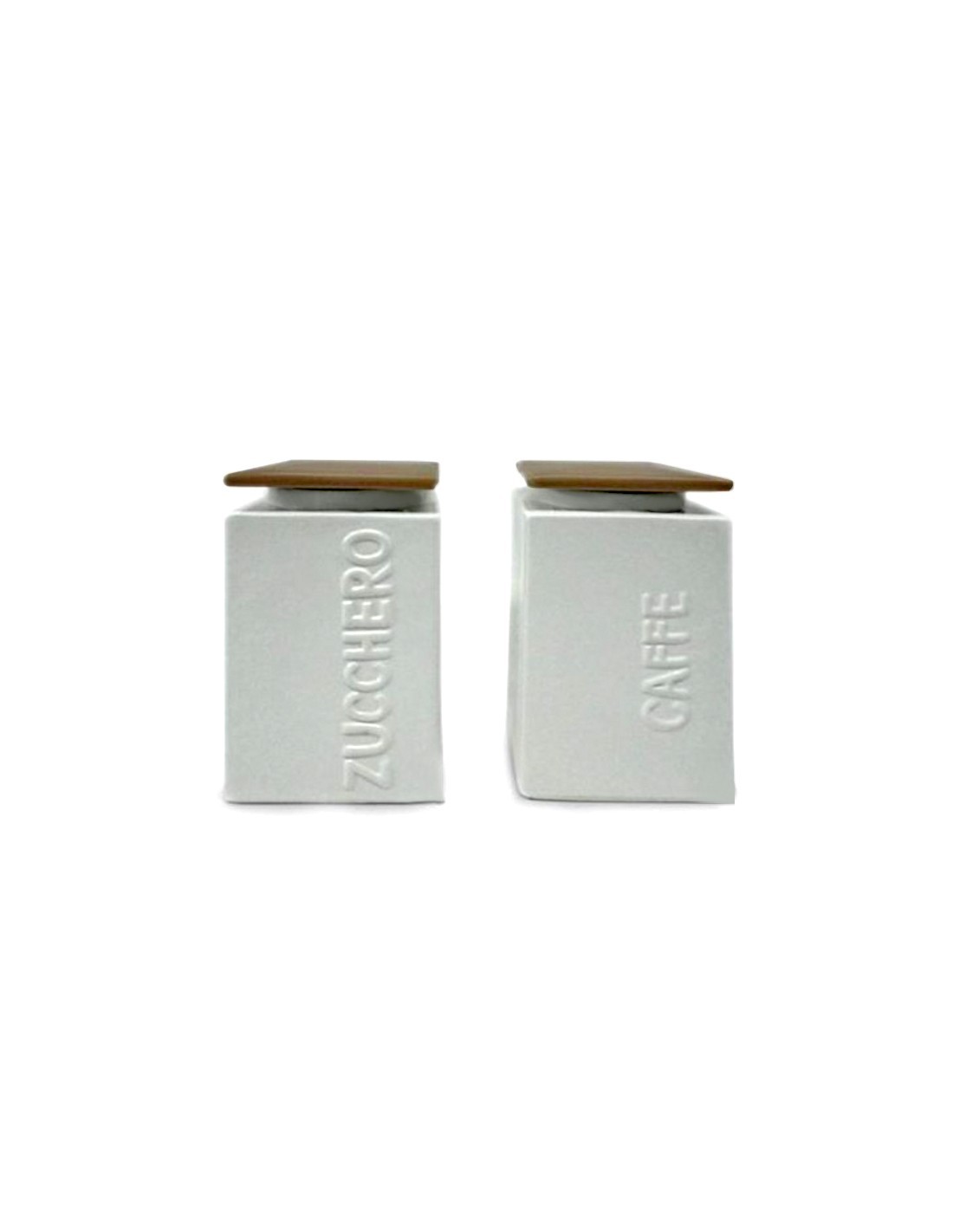 COPPIA BARATTOLI 82164 CERAMICA CAFFE/ZUCCHERO