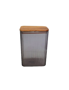 CONTENITORE 2,1LT COPERCHIO LEGNO COLORI ASSORTITI
