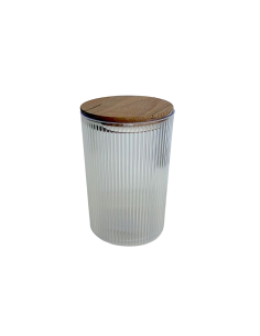 CONTENITORE TONDO 1,35LT COPERCHIO LEGNO