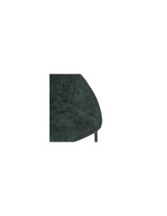 Sedia Seliso, chenille verde cedro, acciaio, 60x57x81 cm, stile moderno