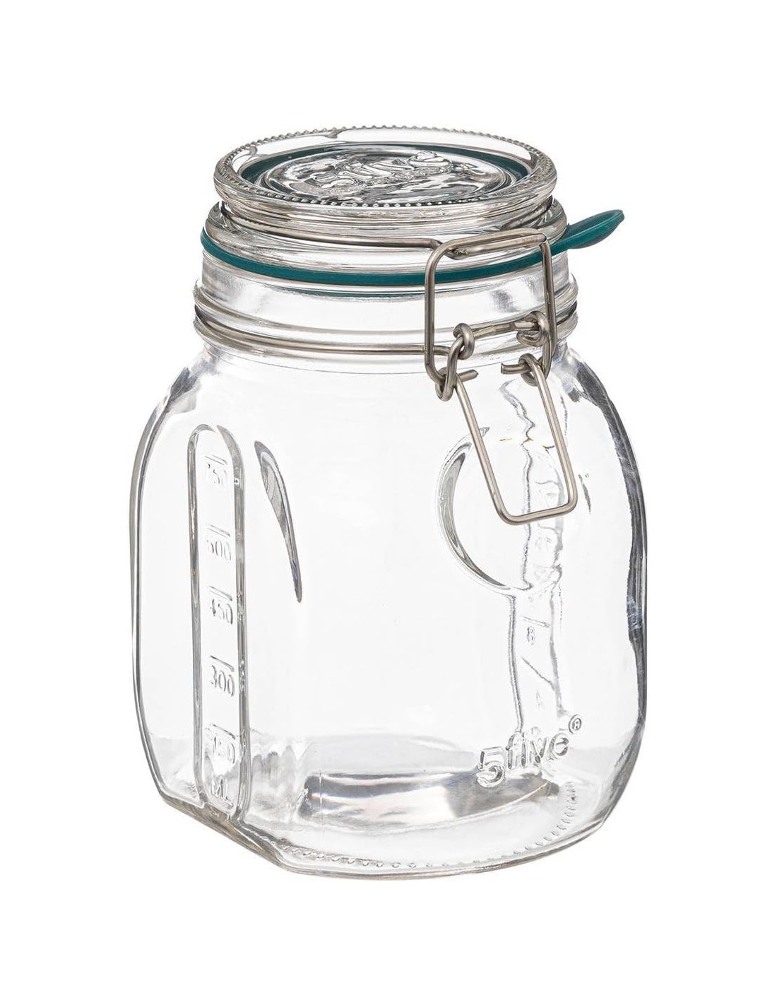 five vaso di vetro Jarro trasparente 0,75 L, adatto microonde75LT
