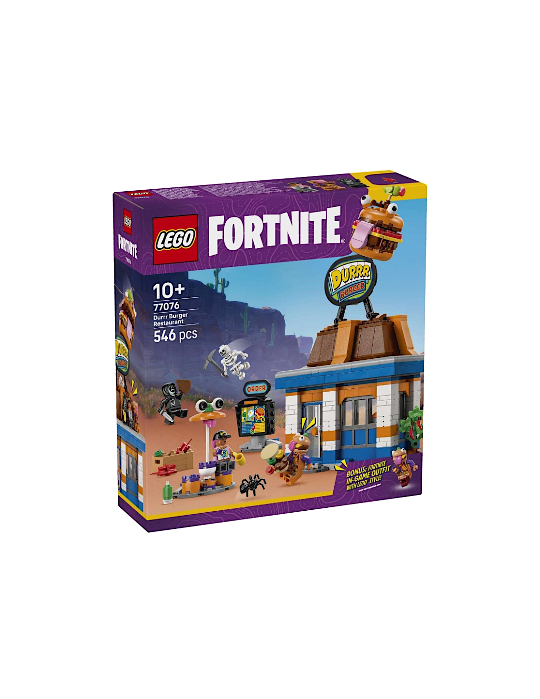 FORTNITE 77076 RISTORANTE DI DURRR BURGER, GIOCO CREATIVO + 10 ANNI