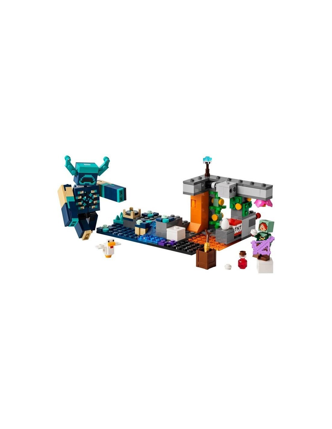 LEGO MINECRAFT 21274 INCONTRO CON IL SORVEGLIANTE, GIOCO INTERATTIVO +7 ANNI