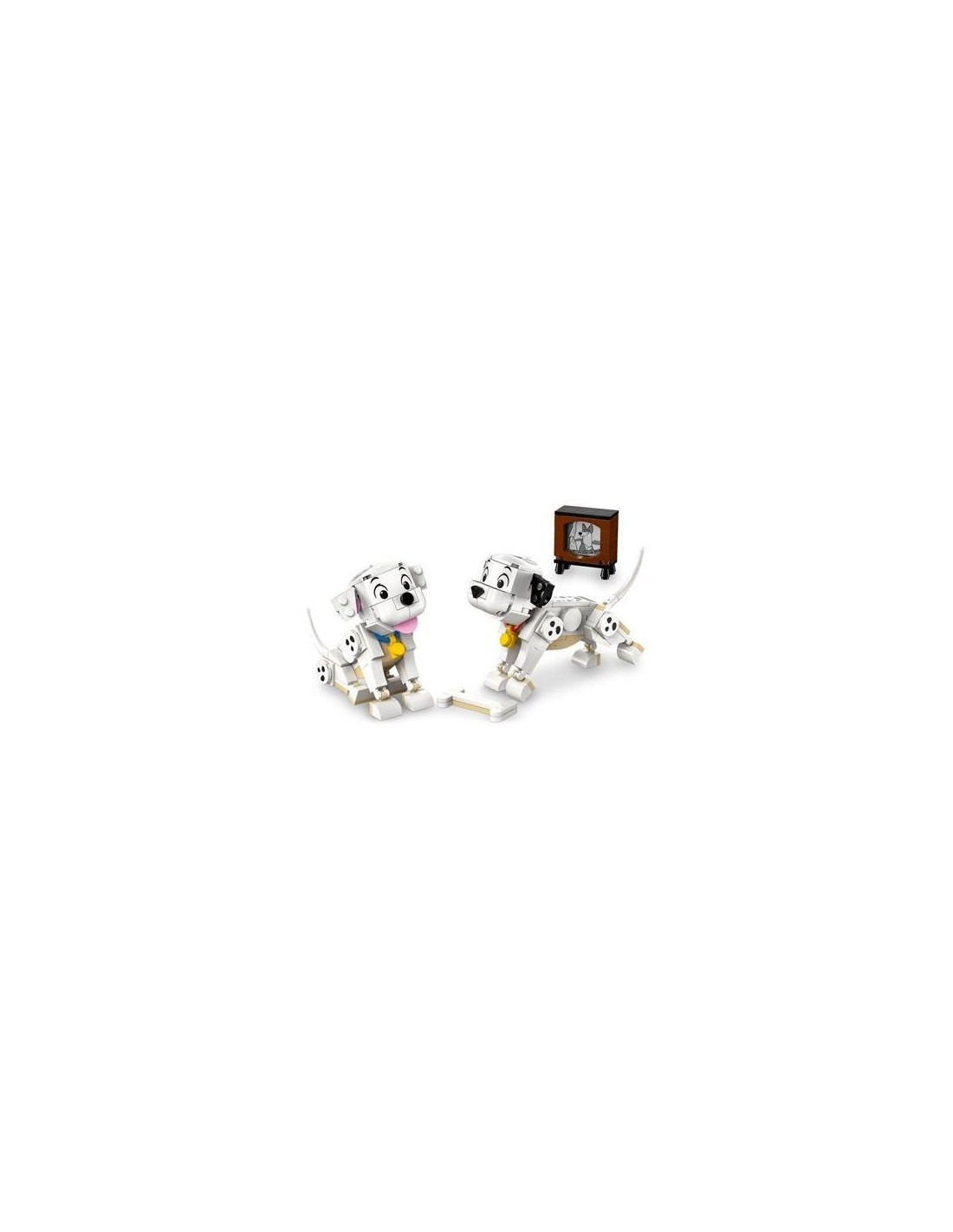 LEGO DISNEY 43271 PONGO E PEGGY - CARICA DEI 101, TV, OSSO E 2 CUCCIOLI, PER BAMBINI