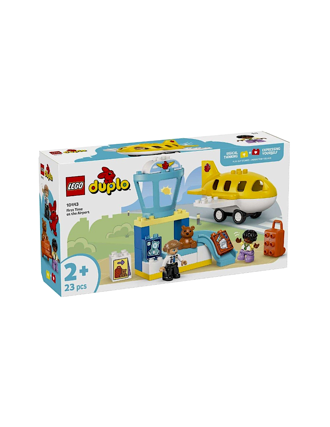 LEGO DUPLO 10443 LA PRIMA VOLTA IN AEROPORTO, AEREO ORSACCHIOTTO E 2 PRSONAGGI