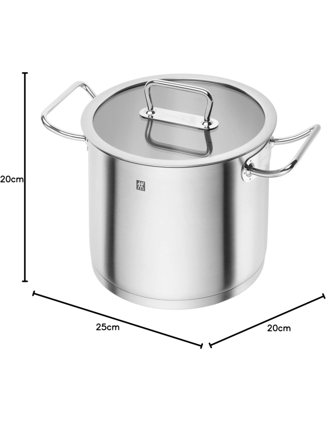 ZWILLING Pro Casseruola Alta 24 cm in Acciaio Inossidabile – 8,1 L