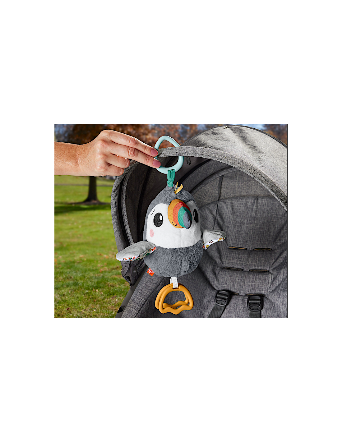 FISHER-PRICE TUCANO VOLA CON ME HNX66 – PELUCHE SENSORIALE PER NEONATI CON SUONI E ALI IN MOVIMENTO