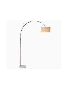 LAMPADA DA TERRA LA212968 LINO/MARMO 126X40X193CM DORATO