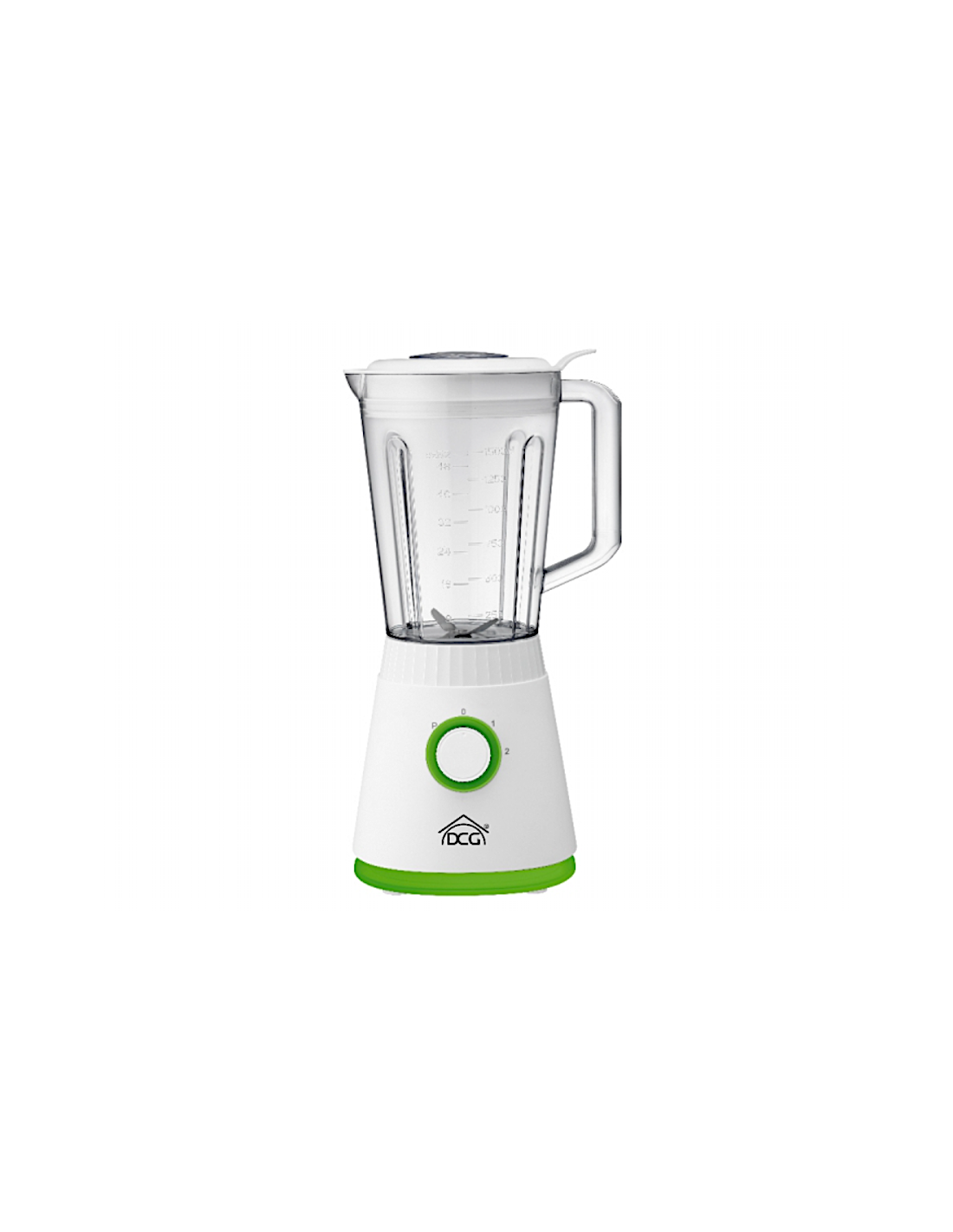 Frullatore DCG UM1380, 600W, Caraffa Plastica 1,5L, Lame Inox, 2 Velocità, Pulse, Sicurezza