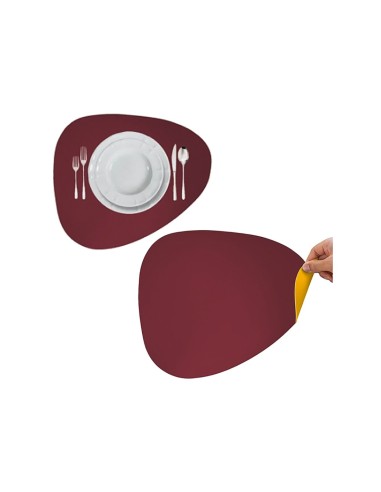 TOVAGLIETTA 956318 SIMILPELLE GIALLO/BORDEAUX