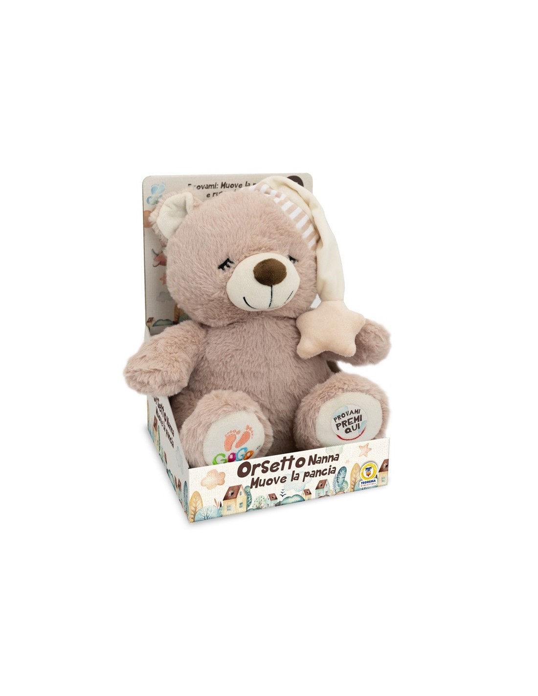 GOGO - ORSETTO NINNA NANNA 25CM MUSICA E MOVIMENTO DEL PANCINO