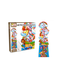 METRO FANTASY 80 CM PIEGHEVOLE- FATTO DI LEGNO -DECORAZIONE CON ANIMALI