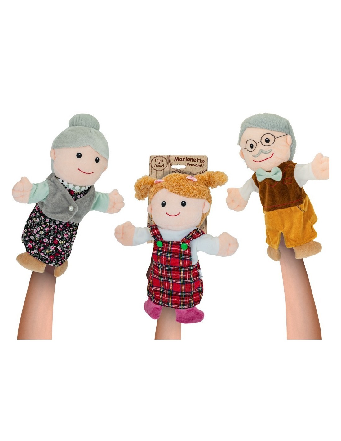 NICE GOOD - MARIONETTA 30CM 6 MODELLI ASSORTITO, GIOCO BAMBINI