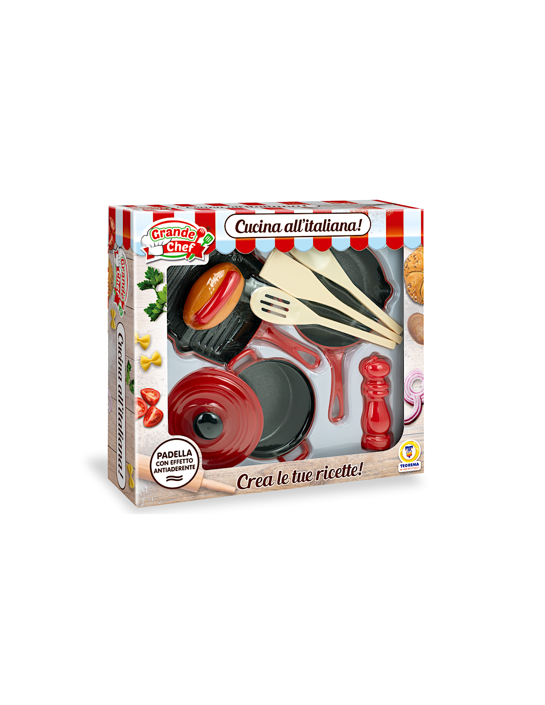 GRANDE CHEF - SET PENTOLE CON ACCESSORI, GIOCO CHEF