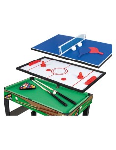 TAVOLO DA GIOCO 4 IN 1 CALCETTO PINGPONG  BILIARDO E HOCKEY CM 96X86X68