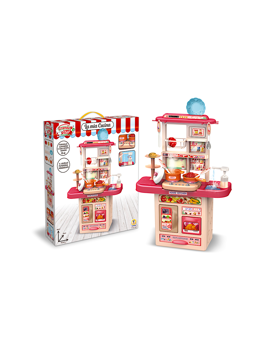 GRANDE CHEF - CUCINA LUCI E SUONI H65CM, GIOCO BAMBINI + 3 ANNI