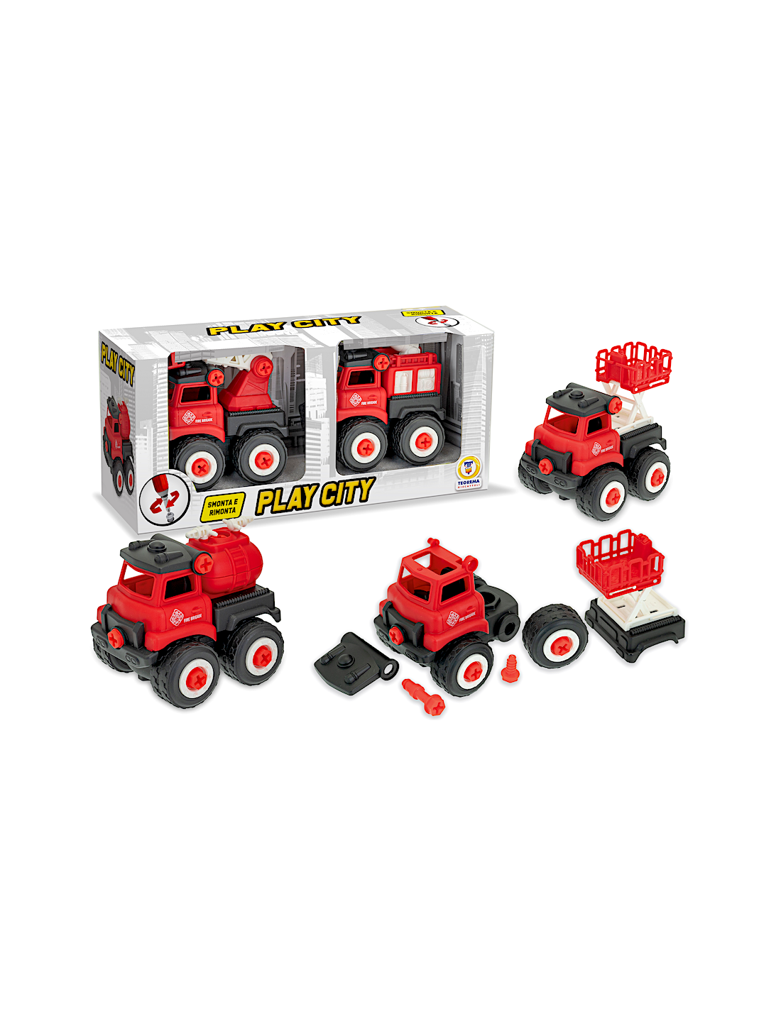 TEO'S POWER - MEZZI POMPIERI SMONTA E RIMONTA GIOCATTOLO