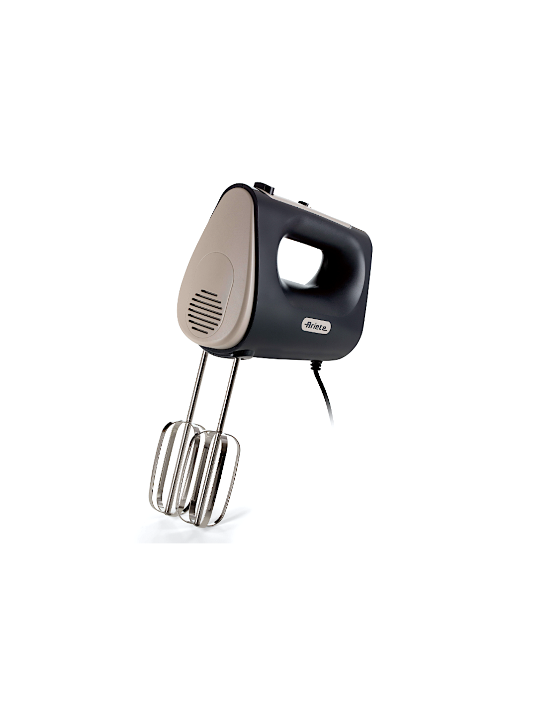 Sbattitore elettrico 450W, 5 velocità + Turbo, 2 fruste per impastare e montare, Dark & Sahara Grey