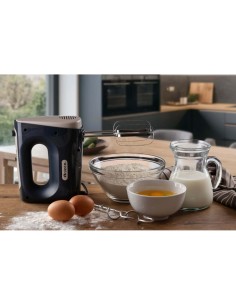Sbattitore elettrico 450W, 5 velocità + Turbo, 2 fruste per impastare e montare, Dark & Sahara Grey