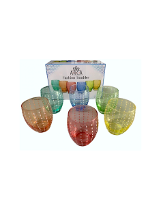 FASHION CONF 6 BICCHIERI TUMBLER 37CL MULTICOLOR