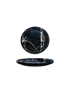 MARBLE NERO PIATTO DESSERT 20CM
