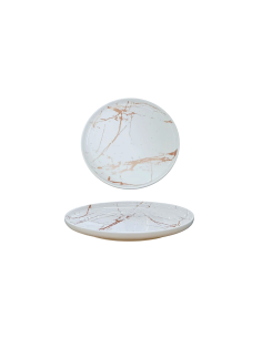 MARBLE BIANCO PIATTO PIANO 27CM